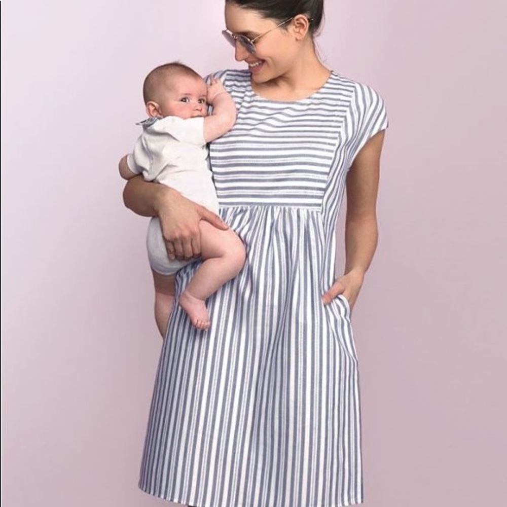 Seraphine A-line maternity/nursing dress